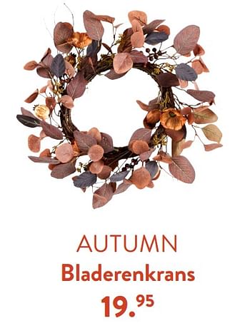 Promoties Autumn bladerenkrans - Huismerk - Casa - Geldig van 07/09/2023 tot 17/01/2024 bij Casa