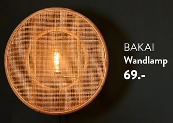 Promoties Bakai wandlamp - Huismerk - Casa - Geldig van 07/09/2023 tot 17/01/2024 bij Casa