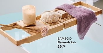 Promotions Bamboo plateau de bain - Produit maison - Casa - Valide de 07/09/2023 à 17/01/2024 chez Casa