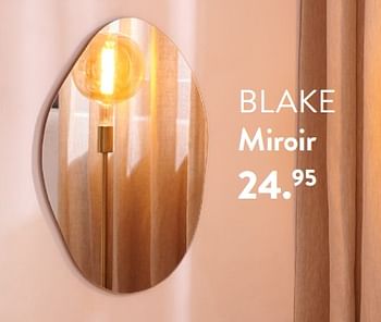 Promotions Blake miroir - Produit maison - Casa - Valide de 07/09/2023 à 17/01/2024 chez Casa