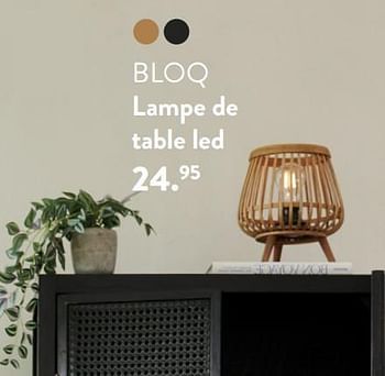 Promotions Bloq lampe de table led - Produit maison - Casa - Valide de 07/09/2023 à 17/01/2024 chez Casa