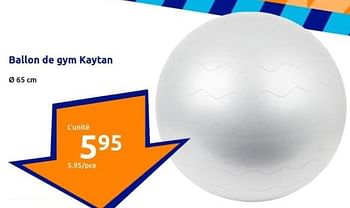 Promotions Ballon de gym kaytan - Kaytan - Valide de 10/01/2024 à 16/01/2024 chez Action