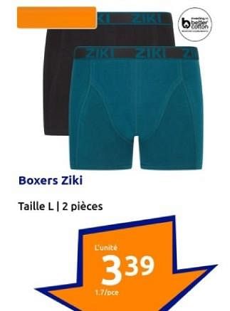 Promotions Boxers ziki - Ziki - Valide de 10/01/2024 à 16/01/2024 chez Action