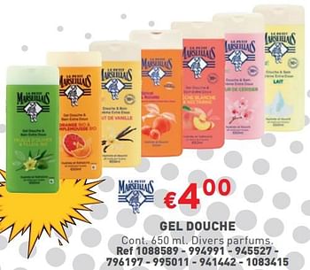 Promotions Gel douche - Le Petit Marseillais - Valide de 10/01/2024 à 31/01/2024 chez Trafic