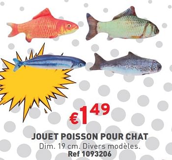 Promotions Jouet poisson pour chat - Produit maison - Trafic  - Valide de 10/01/2024 à 31/01/2024 chez Trafic