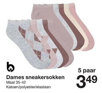 Promoties Dames sneakersokken - Huismerk - Zeeman  - Geldig van 13/01/2024 tot 19/01/2024 bij Zeeman