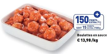 Promotions Boulettes en sauce - Produit maison - Renmans - Valide de 12/01/2024 à 18/01/2024 chez Renmans