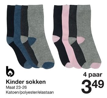 Promoties Kinder sokken - Huismerk - Zeeman  - Geldig van 13/01/2024 tot 19/01/2024 bij Zeeman