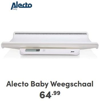Promoties Alecto baby weegschaal - Alecto - Geldig van 14/01/2024 tot 20/01/2024 bij Baby & Tiener Megastore