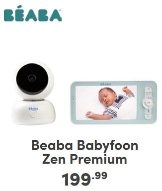 Promoties Beaba babyfoon zen premium - Beaba - Geldig van 14/01/2024 tot 20/01/2024 bij Baby & Tiener Megastore