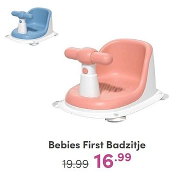 Promoties Bebies first badzitje - bebiesfirst - Geldig van 14/01/2024 tot 20/01/2024 bij Baby & Tiener Megastore