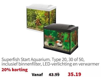 Promoties Superfish start aquarium - Superfish - Geldig van 15/01/2024 tot 21/01/2024 bij Intratuin