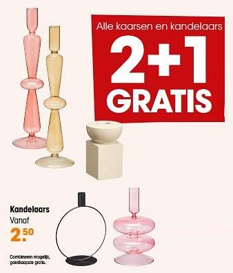 Promoties Kandelaars - Huismerk - Kwantum - Geldig van 15/01/2024 tot 24/01/2024 bij Kwantum