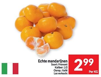 Promoties Echte mandarijnen - Huismerk - Intermarche - Geldig van 16/01/2024 tot 21/01/2024 bij Intermarche
