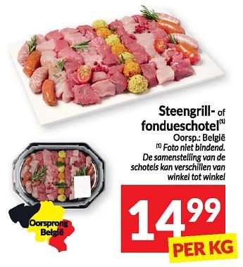 Promoties Steengrill- of fondueschotel - Huismerk - Intermarche - Geldig van 16/01/2024 tot 21/01/2024 bij Intermarche