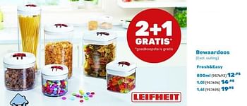 Promoties Bewaardoos fresh+easy 800ml - Leifheit - Geldig van 08/01/2024 tot 17/02/2024 bij Happyland