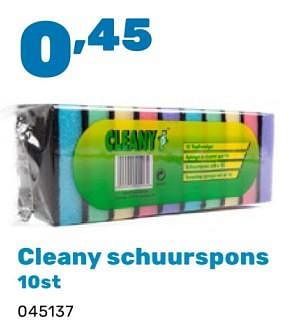 Promoties Cleany schuurspons - Cleany - Geldig van 08/01/2024 tot 17/02/2024 bij Happyland
