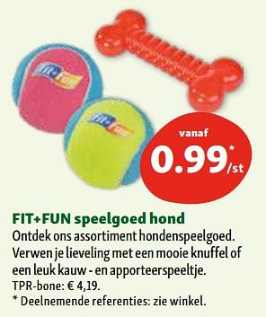 Promoties Fit+fun speelgoed hond - Fit + Fun - Geldig van 17/01/2024 tot 22/01/2024 bij Maxi Zoo