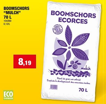 Promoties Boomschors mulch - Huismerk - Hubo  - Geldig van 17/01/2024 tot 28/01/2024 bij Hubo