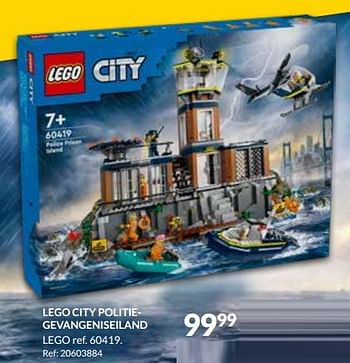 Promoties Lego city politiegevangeniseiland 60419 - Lego - Geldig van 15/01/2024 tot 04/02/2024 bij Fun