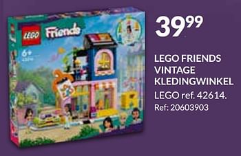 Promoties Lego friends vintage kledingwinkel 42614 - Lego - Geldig van 15/01/2024 tot 04/02/2024 bij Fun