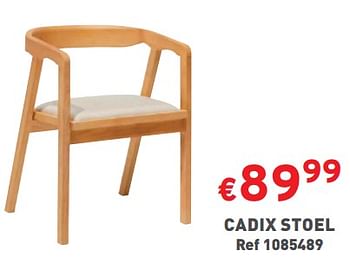 Promoties Cadix stoel - Huismerk - Trafic  - Geldig van 17/01/2024 tot 31/01/2024 bij Trafic