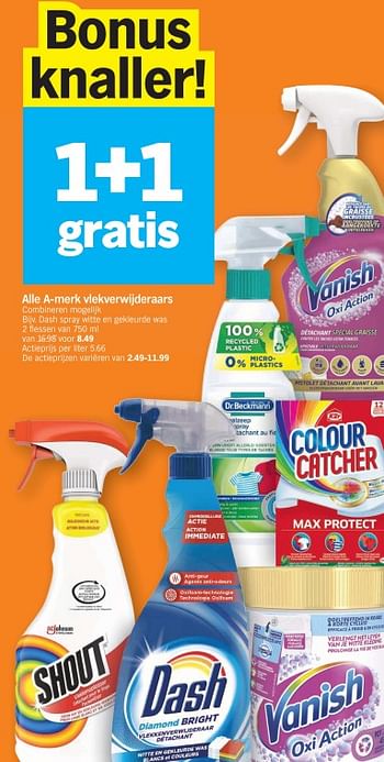 Promoties Dash spray witte en gekleurde was - Dash - Geldig van 15/01/2024 tot 21/01/2024 bij Albert Heijn