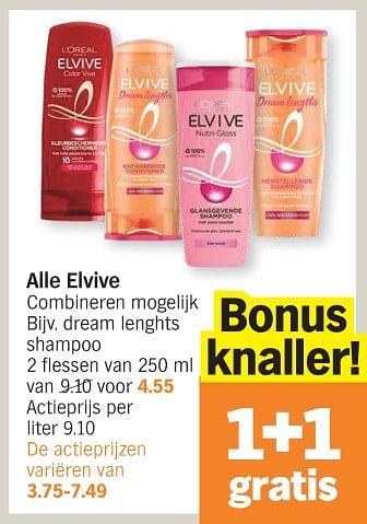 Promoties Elvive dream lenghts shampoo - L'Oreal Paris - Geldig van 15/01/2024 tot 21/01/2024 bij Albert Heijn