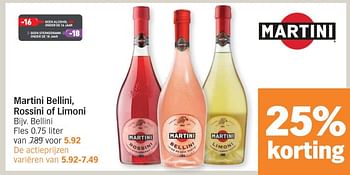 Promoties Martini bellini - Martini - Geldig van 15/01/2024 tot 21/01/2024 bij Albert Heijn