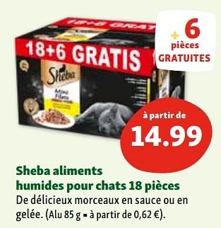 Promotions Sheba aliments humides pour chats - Sheba - Valide de 17/01/2024 à 22/01/2024 chez Maxi Zoo