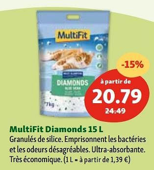 Promotions Multifit diamonds - Multifit - Valide de 17/01/2024 à 22/01/2024 chez Maxi Zoo