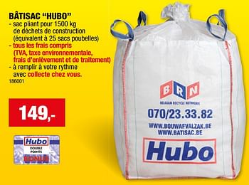 Promoties Bâtisac hubo - Huismerk - Hubo  - Geldig van 17/01/2024 tot 28/01/2024 bij Hubo