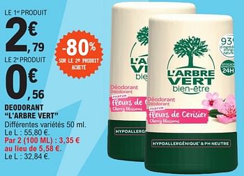 Promo Lessive Liquide L'Arbre Vert chez E.Leclerc
