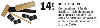 Promoties Kit de pose lvt - Huismerk - E.Leclerc - Geldig van 09/01/2024 tot 31/12/2024 bij E.Leclerc