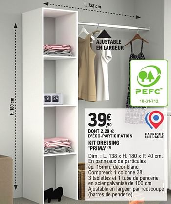Promotions Kit dressing prima - Produit Maison - E.Leclerc - Valide de 09/01/2024 à 31/12/2024 chez E.Leclerc