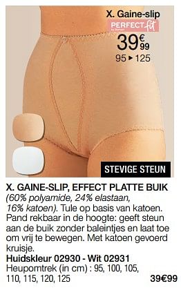 Promoties Gaine-slip, effect platte buik - Huismerk - Damart - Geldig van 02/01/2024 tot 30/06/2024 bij Damart