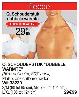 Promotions Schouderstuk dubbele warmte - Produit Maison - Damart - Valide de 02/01/2024 à 30/06/2024 chez Damart
