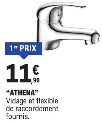 Promoties Mitigeur athena - Athena - Geldig van 09/01/2024 tot 31/12/2024 bij E.Leclerc
