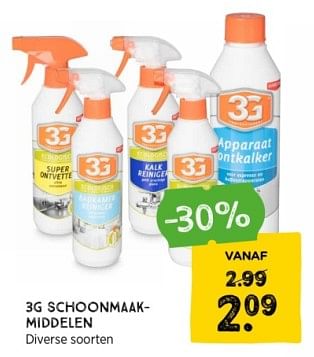 Promotions 3g schoonmaak-middelen - 3G - Valide de 14/01/2024 à 27/01/2024 chez Xenos