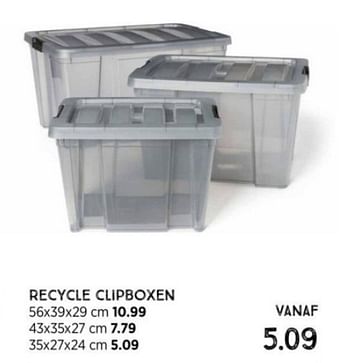 Promoties Recycle clipboxen - Huismerk - Xenos - Geldig van 14/01/2024 tot 10/02/2024 bij Xenos