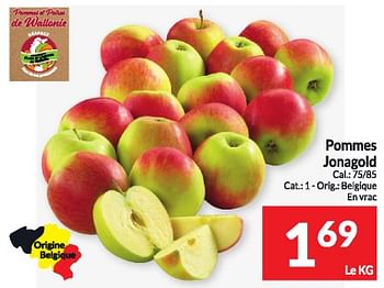 Promotions Pommes jonagold - Produit maison - Intermarche - Valide de 16/01/2024 à 21/01/2024 chez Intermarche