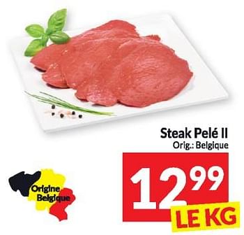 Promotions Steak pelé il - Produit maison - Intermarche - Valide de 16/01/2024 à 21/01/2024 chez Intermarche