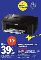 Promo Canon imprimante pixma tr4650 chez Auchan