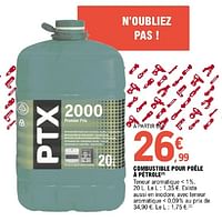 Combustible Mister pétrole 20 litres - ZIBRO - Mr.Bricolage