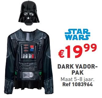 Promoties Dark vadorpak - Star Wars - Geldig van 24/01/2024 tot 29/01/2024 bij Trafic