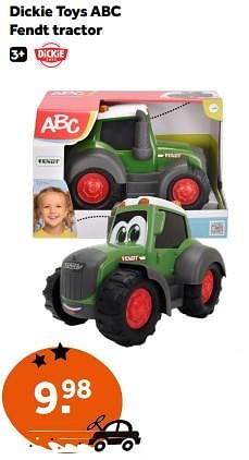 Promoties Dickie toys abc fendt tractor - Dickie - Geldig van 27/12/2023 tot 28/01/2024 bij Intertoys