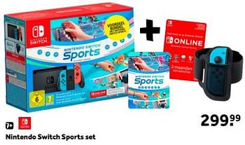 Promoties Nintendo switch sports set - Nintendo - Geldig van 27/12/2023 tot 28/01/2024 bij Intertoys