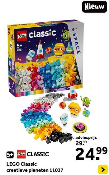 Promoties Lego classic creatieve planeten 11037 - Lego - Geldig van 01/01/2024 tot 28/01/2024 bij Intertoys