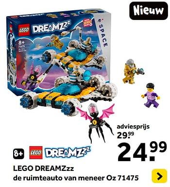 Promoties Lego dreamzzz de ruimteauto van meneer oz 71475 - Lego - Geldig van 01/01/2024 tot 28/01/2024 bij Intertoys