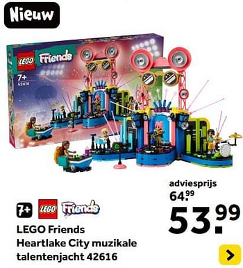 Promoties Lego friends heartlake city muzikale talentenjacht 42616 - Lego - Geldig van 01/01/2024 tot 28/01/2024 bij Intertoys